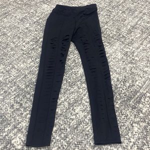 Cushnie te ochs distressed leggings
